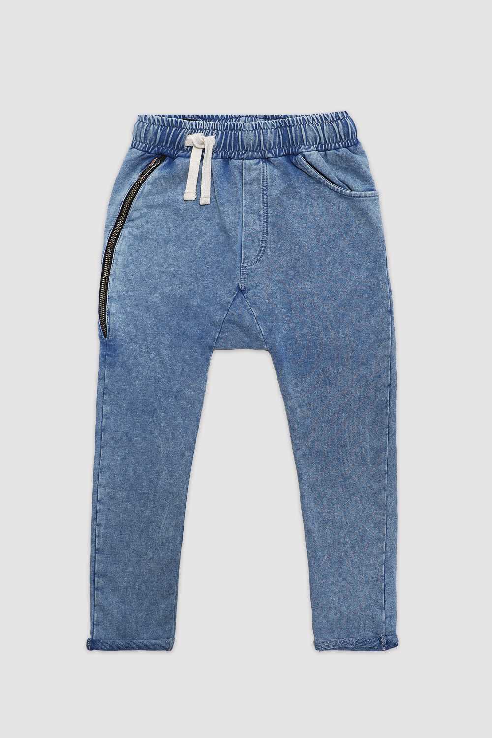 Spodnie Marmo Blue MINIKID Zipper Joggers