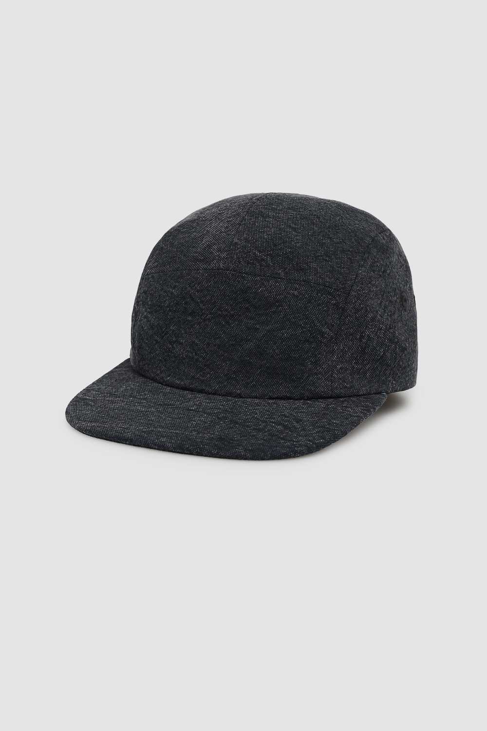 Vintage Black 5 Panel Hat