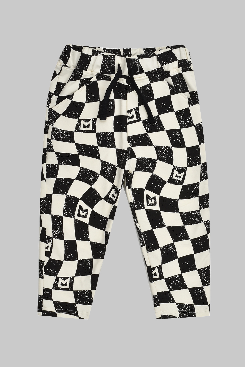 B&W Checkered Comfort Fit Pants