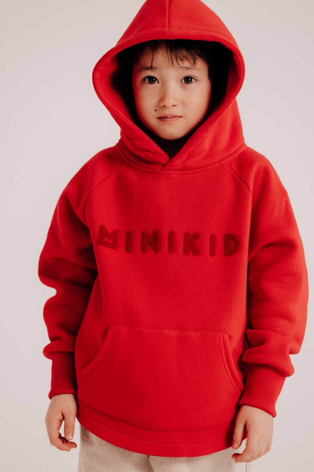 Chenille Red Hoodie
