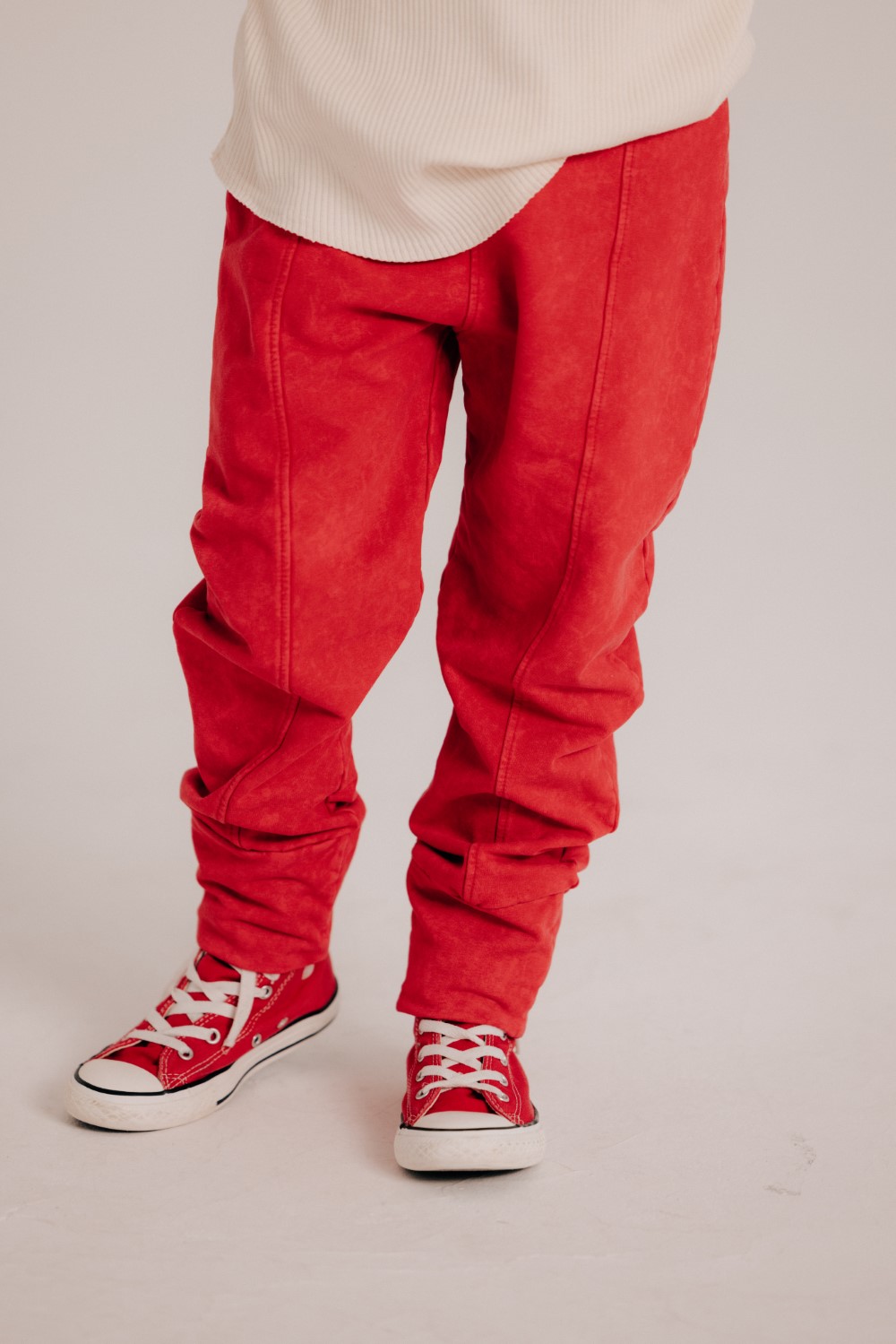 Vintage Red Straight Cut Pants