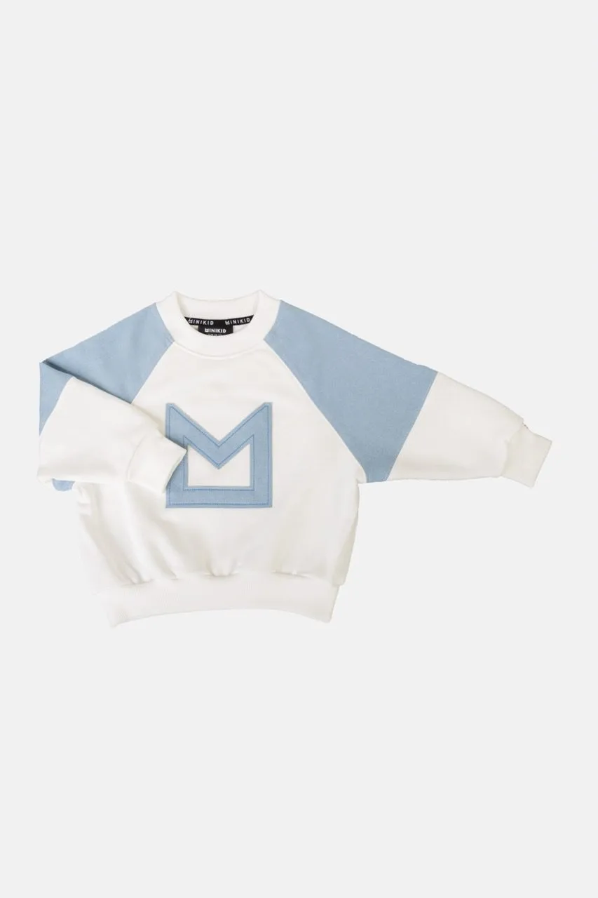 Denim Panel Sweatshirt – MINIKID