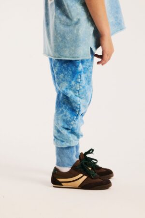 Blue Straight Cut Pants